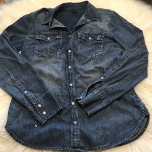 Denim long sleeve, size 4, lightly worn